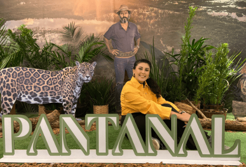 Cenário instagramável da novela Pantanal faz sucesso no Itajaí Shopping